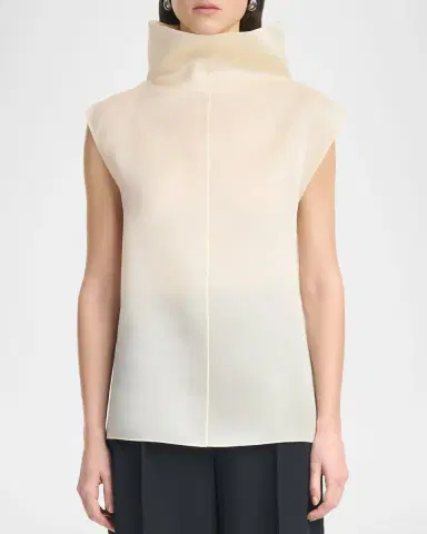 Altuzarra Blaine Sleeveless Silk Top | Thumbnail 4