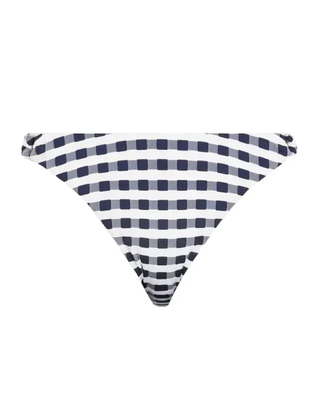 Milly Cottage Jacquard Gingham Bikini Bottoms