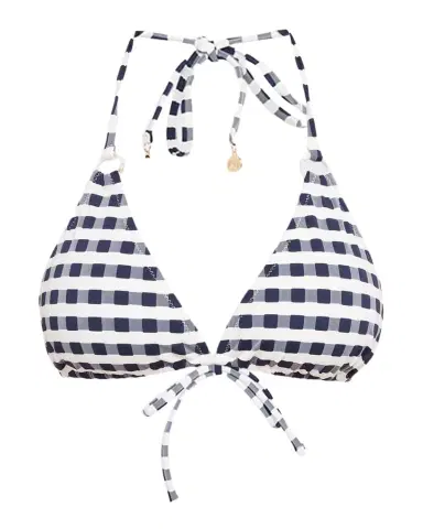 Milly Cottage Jacquard Gingham Bikini Top | Thumbnail 1