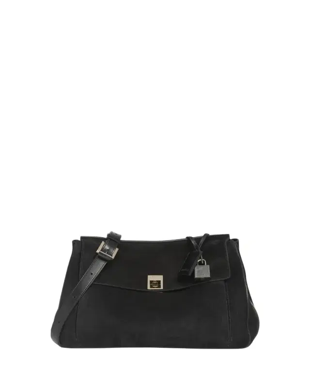TOM FORD Smooth Suede Shoulder Bag