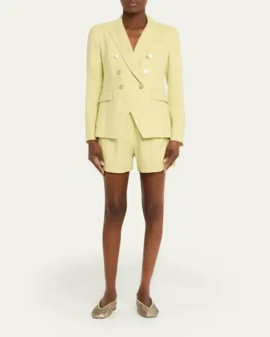 Veronica Beard Haina Linen-Blend Shorts | Thumbnail 2