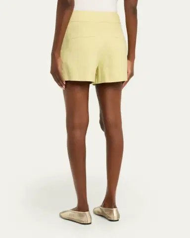 Veronica Beard Haina Linen-Blend Shorts | Thumbnail 3