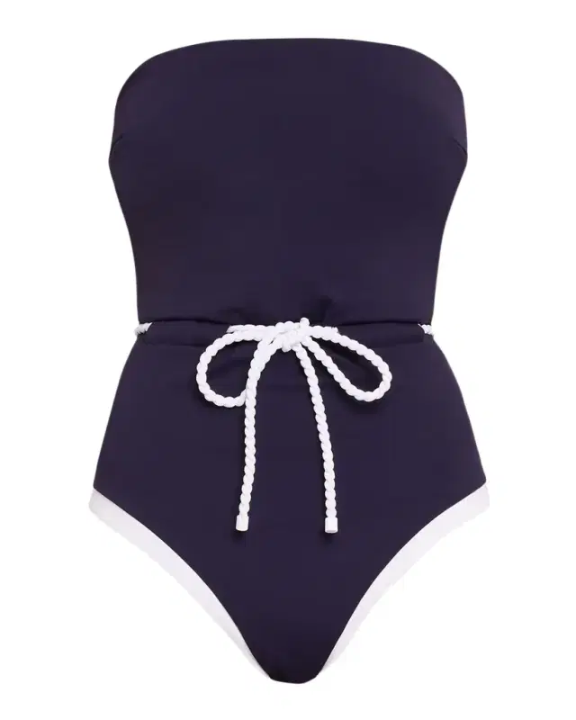 Milly Solid Belted One-Piece Swimsuit