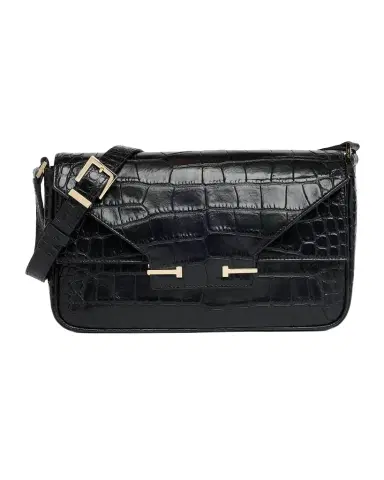 Tom Ford Large T-Clasp Croc-Embossed Leather Shoulder Bag | Thumbnail 1 Tom Ford Large T-Clasp Croc-Embossed Leather Shoulder Bag | Thumbnail 1