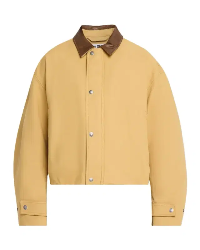 Men 's Opado Satin Leather-Collar Bomber Jacket