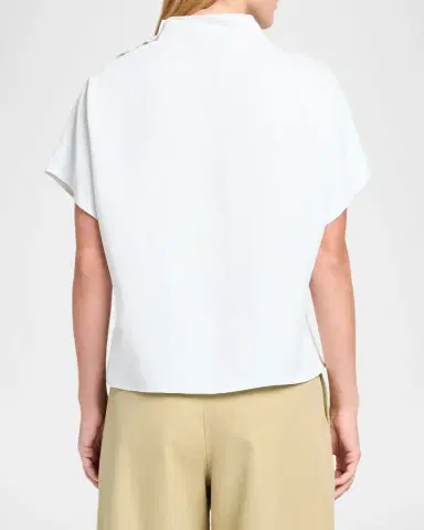 TWP Draped Mock-Neck Tee | Thumbnail 2 TWP Draped Mock-Neck Tee | Thumbnail 2