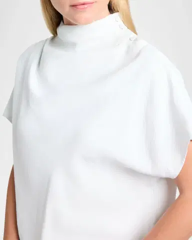 TWP Draped Mock-Neck Tee | Thumbnail 4 TWP Draped Mock-Neck Tee | Thumbnail 4