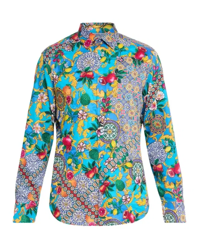 Men 's Northumbria Cotton Button-Down Shirt