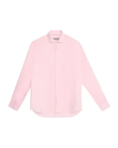 Canali Men's Linen Solid Sport Shirt | Thumbnail 1 Canali Men's Linen Solid Sport Shirt | Thumbnail 1