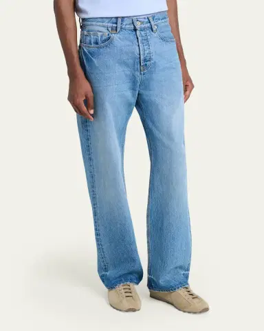 Jacquemus Men's Stonewashed Denim Straight-Leg Jeans | Thumbnail 7 Jacquemus Men's Stonewashed Denim Straight-Leg Jeans | Thumbnail 7