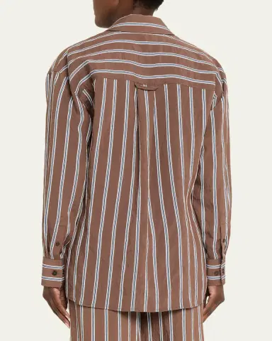 Veronica Beard Lloyd Stripe Button-Front Shirt | Thumbnail 3