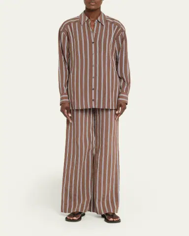 Veronica Beard Carraway Striped Wide-Leg Pants | Thumbnail 2 Veronica Beard Carraway Striped Wide-Leg Pants | Thumbnail 2