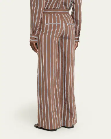 Veronica Beard Carraway Striped Wide-Leg Pants | Thumbnail 3 Veronica Beard Carraway Striped Wide-Leg Pants | Thumbnail 3
