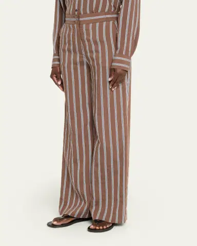 Veronica Beard Carraway Striped Wide-Leg Pants | Thumbnail 4 Veronica Beard Carraway Striped Wide-Leg Pants | Thumbnail 4