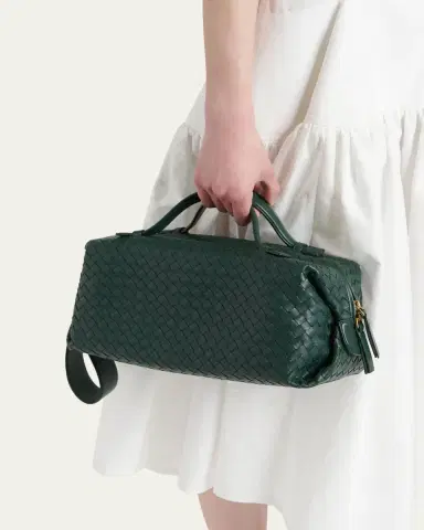 Bottega Veneta Gioco Leather Top-Handle Bag | Thumbnail 7