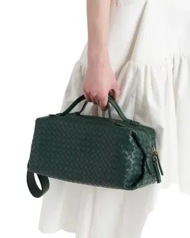 Bottega Veneta Gioco Leather Top-Handle Bag | Thumbnail 1