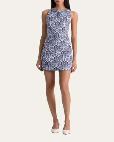 Alice + Olivia Eva Structured Mini Dress | Thumbnail 2 Alice + Olivia Eva Structured Mini Dress | Thumbnail 2