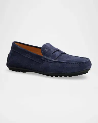 Tod's Men's City Gommino Suede Penny Loafers | Thumbnail 4 Tod's Men's City Gommino Suede Penny Loafers | Thumbnail 4