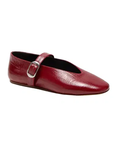 Le Monde Béryl Stella Eel-Embossed Leather Mary Jane Ballerina Flats | Thumbnail 1