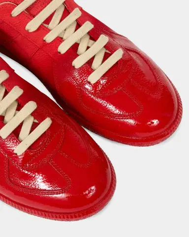 Maison Margiela Men's Replica Sprayed Leather Low-Top Sneakers | Thumbnail 2