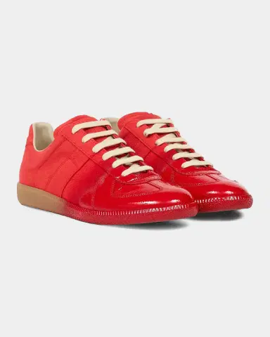 Maison Margiela Men's Replica Sprayed Leather Low-Top Sneakers | Thumbnail 4