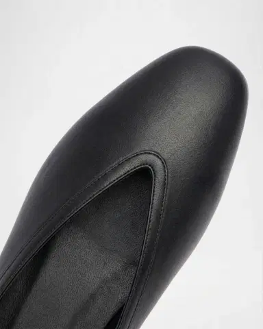 Le Monde Béryl Luna Leather Ballerina Flats | Thumbnail 3