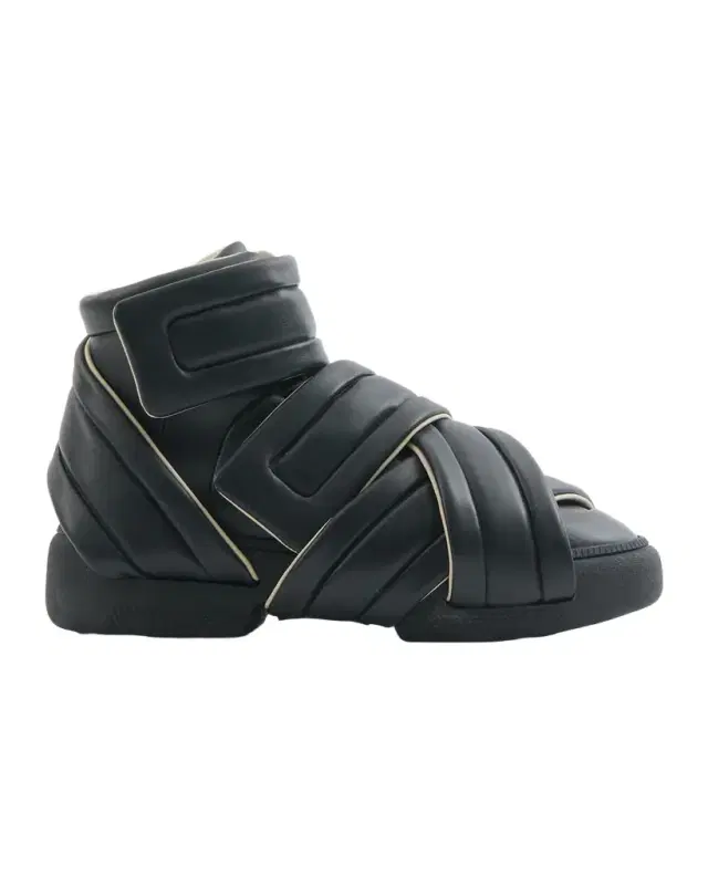 Maison Margiela Men 's Future Show Leather Grip-Strap High-Top Sneakers