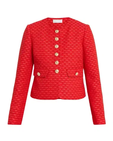 Elie Tahari The Marlena Button-Down Tweed Jacket | Thumbnail 1