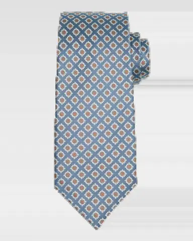 Isaia Men's Medallion Silk Tie | Thumbnail 2 Isaia Men's Medallion Silk Tie | Thumbnail 2