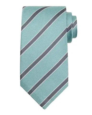 Isaia Men's Diagonal Stripe Silk Tie | Thumbnail 1 Isaia Men's Diagonal Stripe Silk Tie | Thumbnail 1