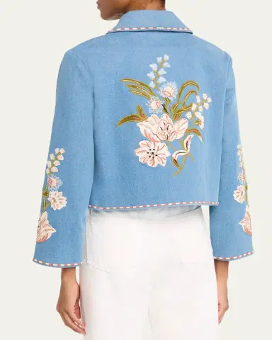 Veronica Beard Vikaria Embroidered Jacket | Thumbnail 3