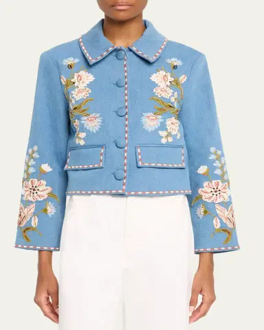 Veronica Beard Vikaria Embroidered Jacket | Thumbnail 4