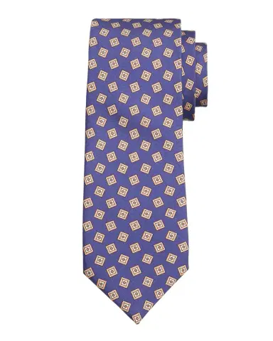 Isaia Men's Geometric Silk Tie | Thumbnail 1 Isaia Men's Geometric Silk Tie | Thumbnail 1
