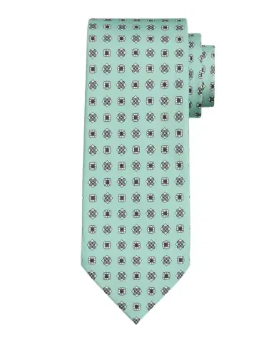 Isaia Men's Geometric Floral Silk Tie | Thumbnail 1