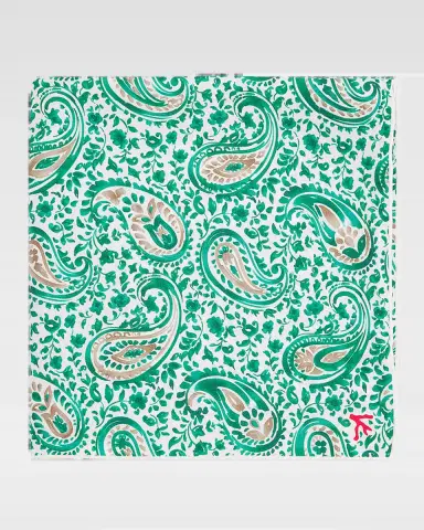 Isaia Men's Paisley Silk Pocket Square | Thumbnail 2 Isaia Men's Paisley Silk Pocket Square | Thumbnail 2
