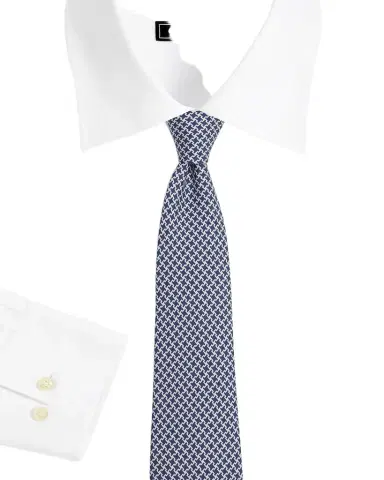 Isaia Men's Geometric-Print Silk Tie | Thumbnail 1 Isaia Men's Geometric-Print Silk Tie | Thumbnail 1