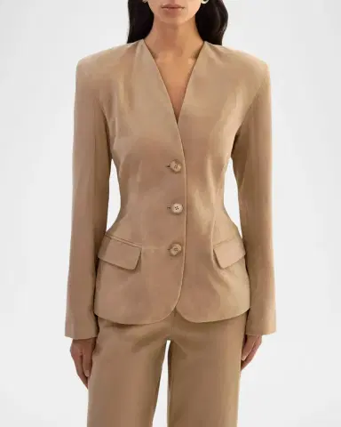 LaMarque Abitha Hourglass Suede Jacket | Thumbnail 4