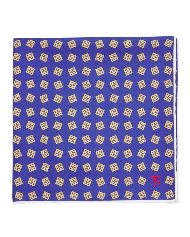 Isaia Men's Geometric Silk Pocket Square | Thumbnail 1 Isaia Men's Geometric Silk Pocket Square | Thumbnail 1