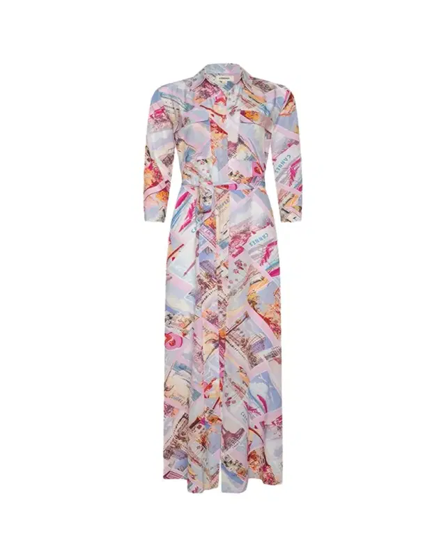 L'Agence Cameron Maxi Shirtdress
