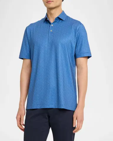 Peter Millar Men's Negroni Performance Jersey Polo Shirt | Thumbnail 4 Peter Millar Men's Negroni Performance Jersey Polo Shirt | Thumbnail 4