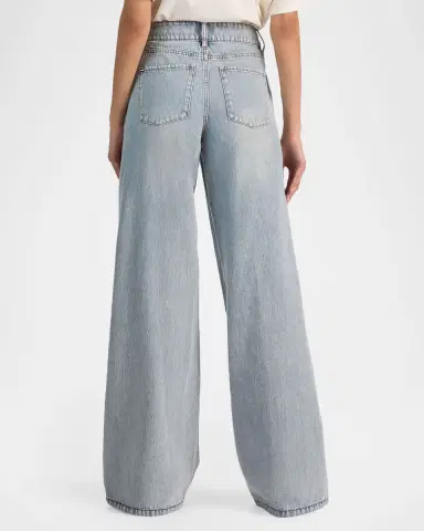 ALICE + OLIVIA Amazing Floral Low-Rise Baggy Jeans | Thumbnail 3 ALICE + OLIVIA Amazing Floral Low-Rise Baggy Jeans | Thumbnail 3