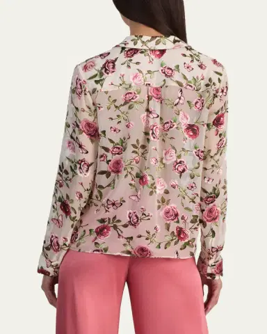 Alice + Olivia Eloise Button-Front Blouse | Thumbnail 3 Alice + Olivia Eloise Button-Front Blouse | Thumbnail 3