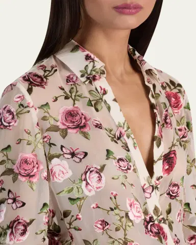 Alice + Olivia Eloise Button-Front Blouse | Thumbnail 5 Alice + Olivia Eloise Button-Front Blouse | Thumbnail 5