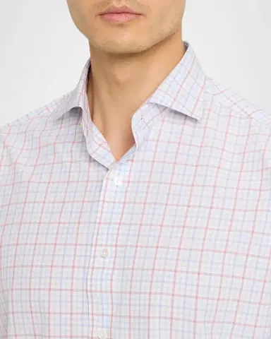 Peter Millar Men's Crown Crafted Main Performance Poplin Shirt | Thumbnail 5 Peter Millar Men's Crown Crafted Main Performance Poplin Shirt | Thumbnail 5