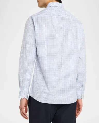 Peter Millar Men's Crown Crafted Canal Performance Poplin Sport Shirt | Thumbnail 3 Peter Millar Men's Crown Crafted Canal Performance Poplin Sport Shirt | Thumbnail 3