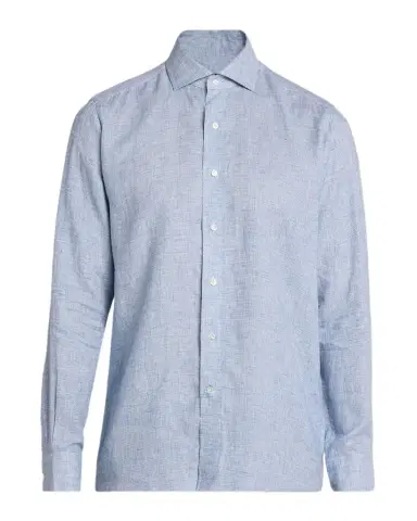 Peter Millar Men's Astino Lino Check Linen Sport Shirt | Thumbnail 1