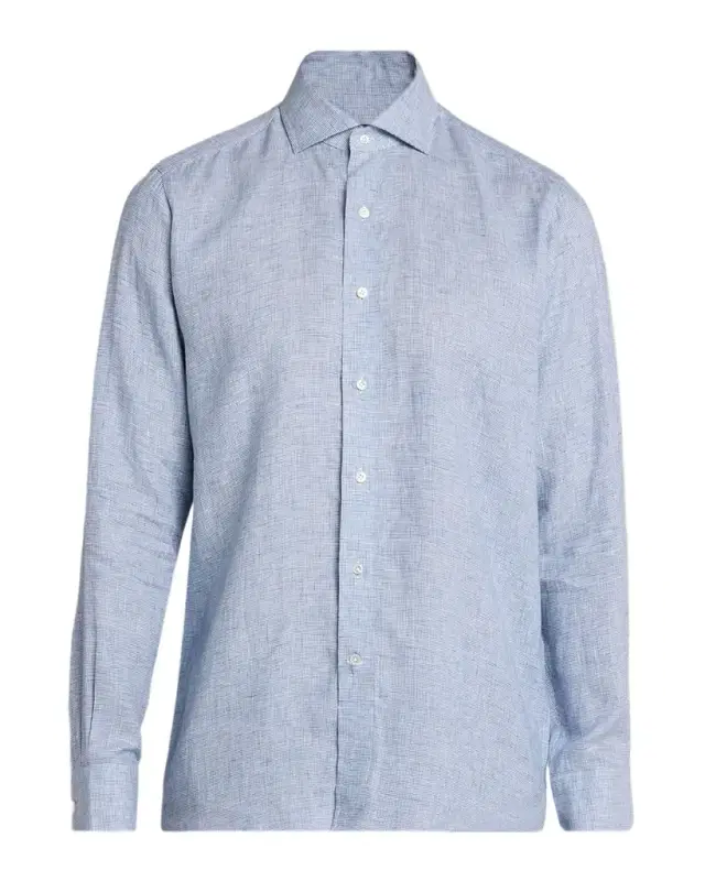 Men 's Astino Lino Check Linen Sport Shirt