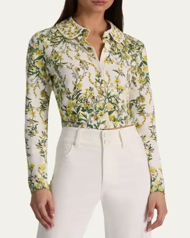 Alice + Olivia Carson Printed Cardigan | Thumbnail 4