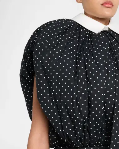 Marc Jacobs Runway Polka-Dot Cotton Poplin Collared Bubble Top | Thumbnail 4 Marc Jacobs Runway Polka-Dot Cotton Poplin Collared Bubble Top | Thumbnail 4