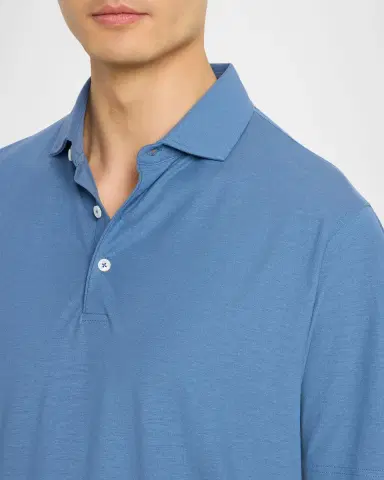 Peter Millar Men's Crown Crafted Cool Cotton Polo Shirt | Thumbnail 5 Peter Millar Men's Crown Crafted Cool Cotton Polo Shirt | Thumbnail 5